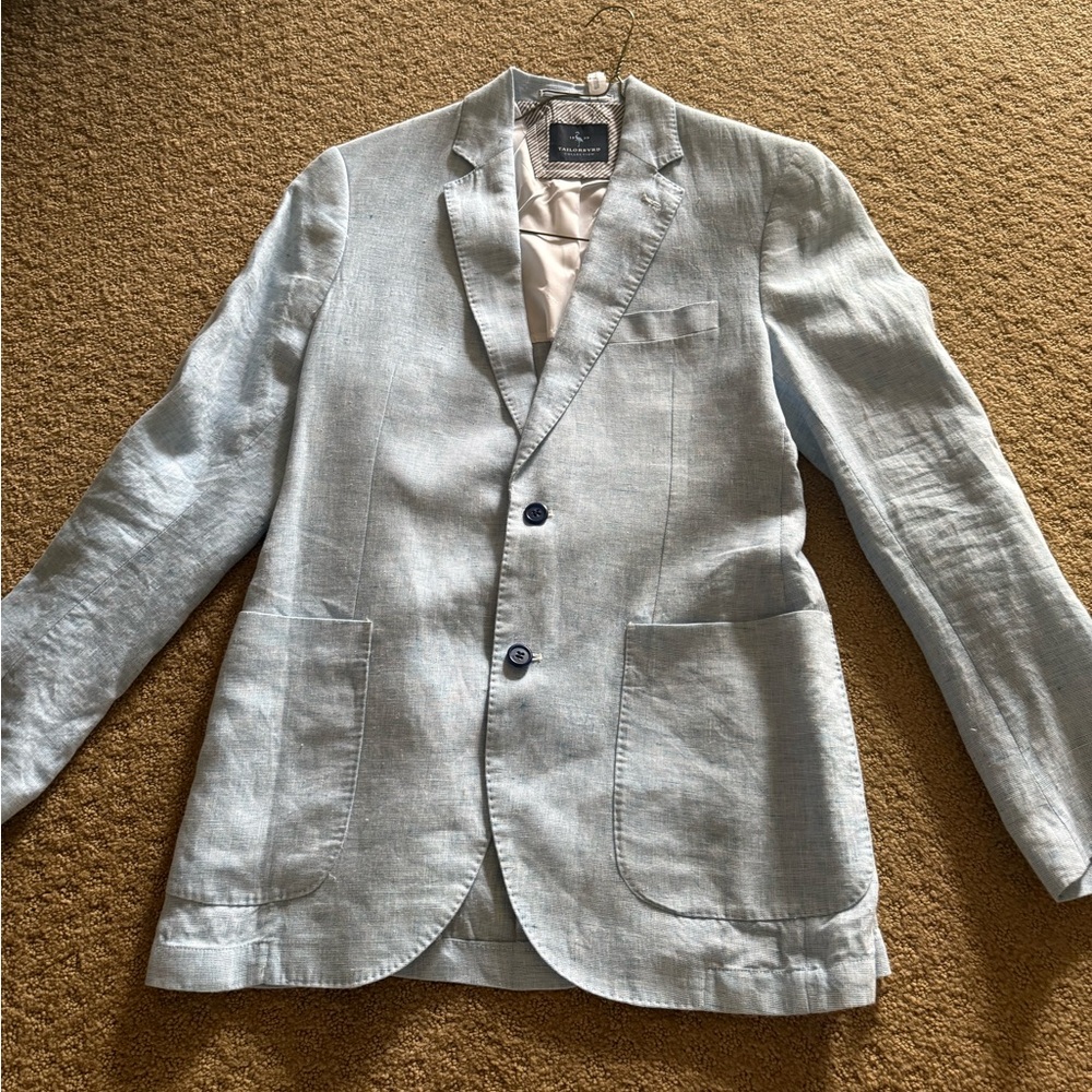 Light Blue Linen Blazer
